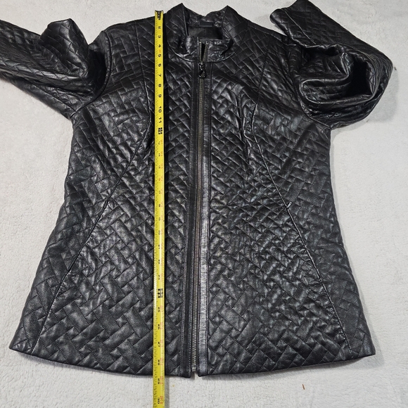 Vericci Genuine Leather Full Zip Leather Women's Jacket Black Size XL - Picture 16 of 16